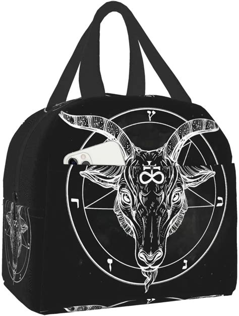 baphomet lunch box metal|Amazon.com: Baphomet Demon Goat Head Insulated Lunch Box .